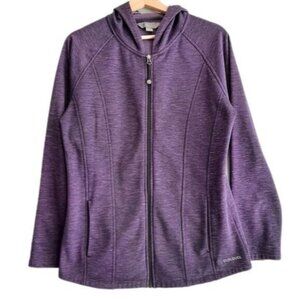 CLOUDVEIL Full-zip Sweatshirt Hoodie Jacket Purple Sz L